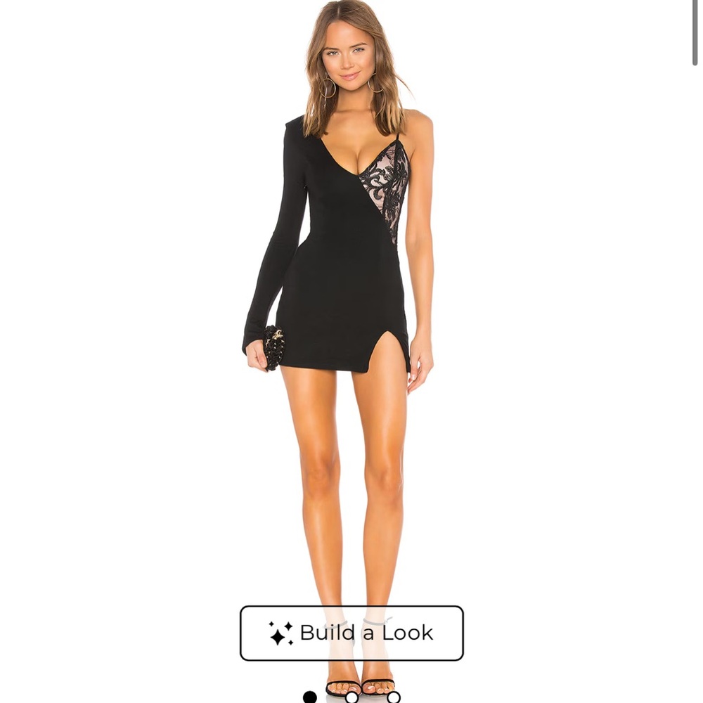 h:ours Keegan Dress in Black Noir NWT
